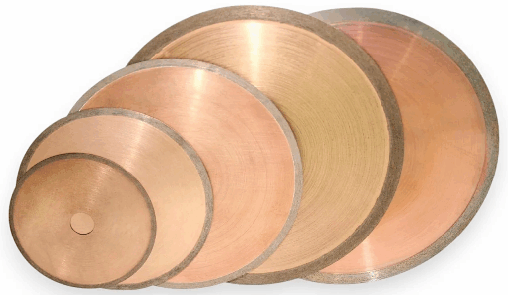 Diamond wafering blades