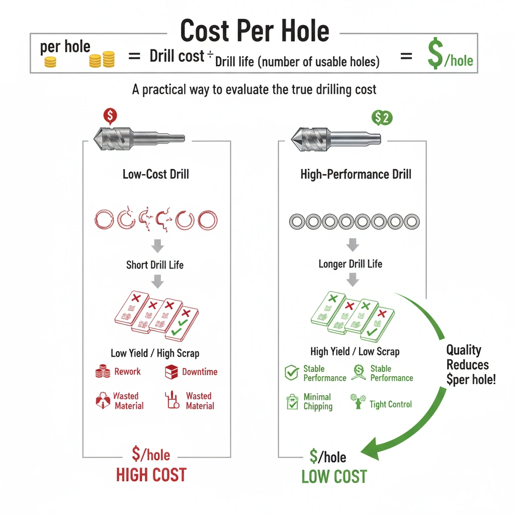 Cost Per Hole Comparison