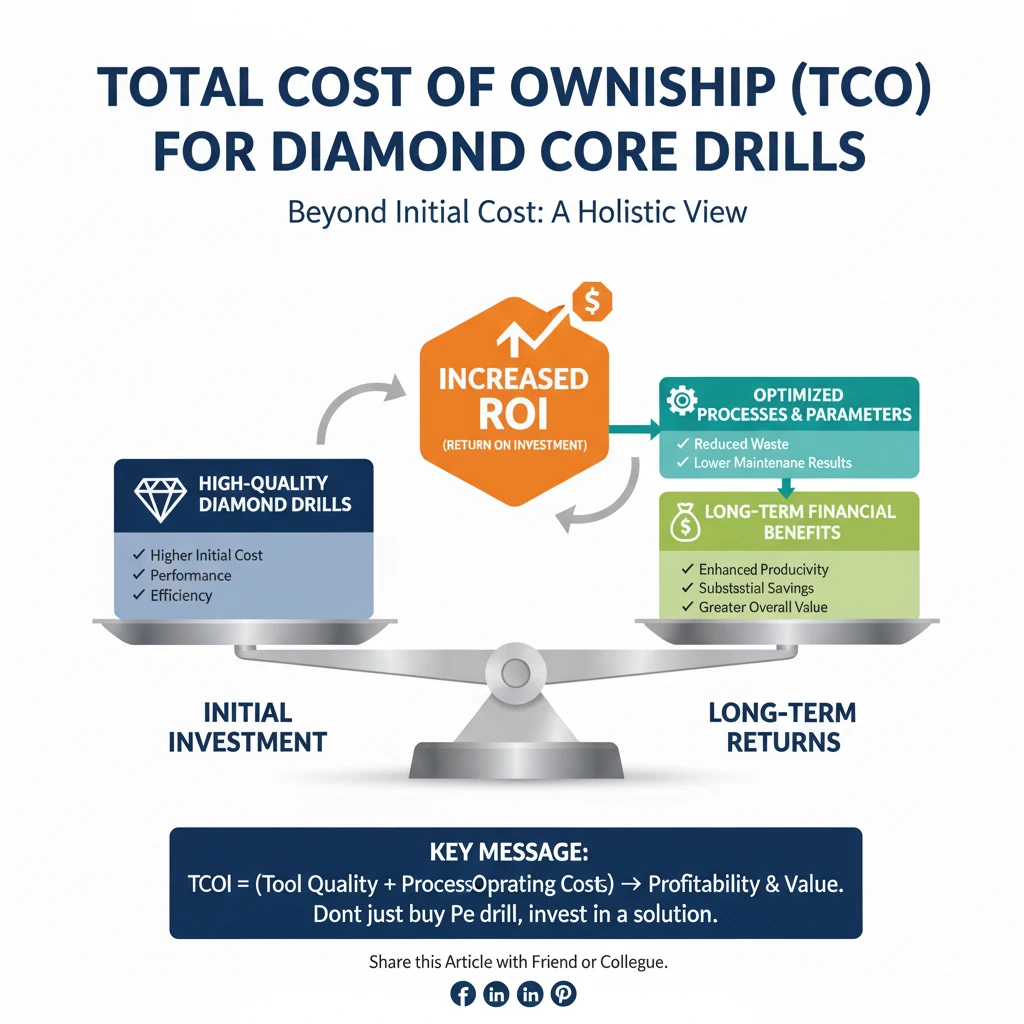 TCO for diamond core drills