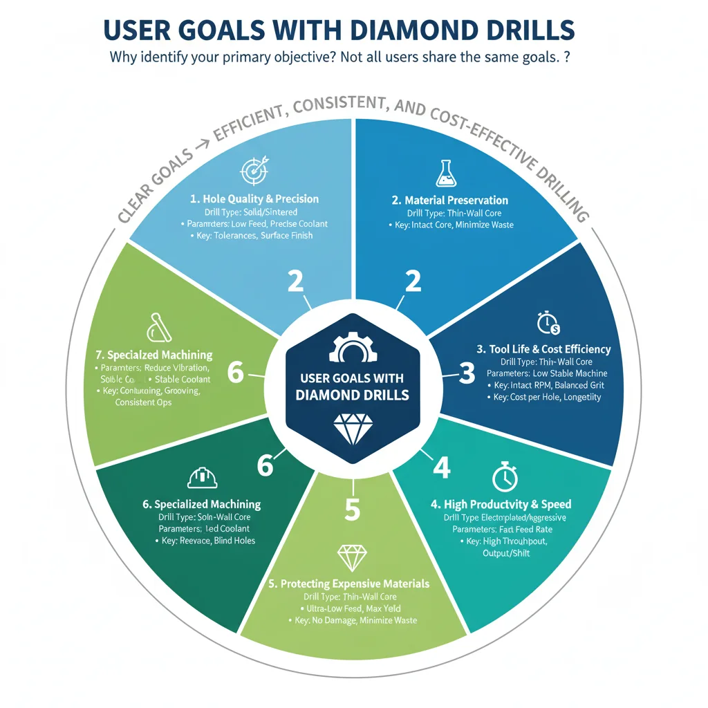 user goals with diamond drills