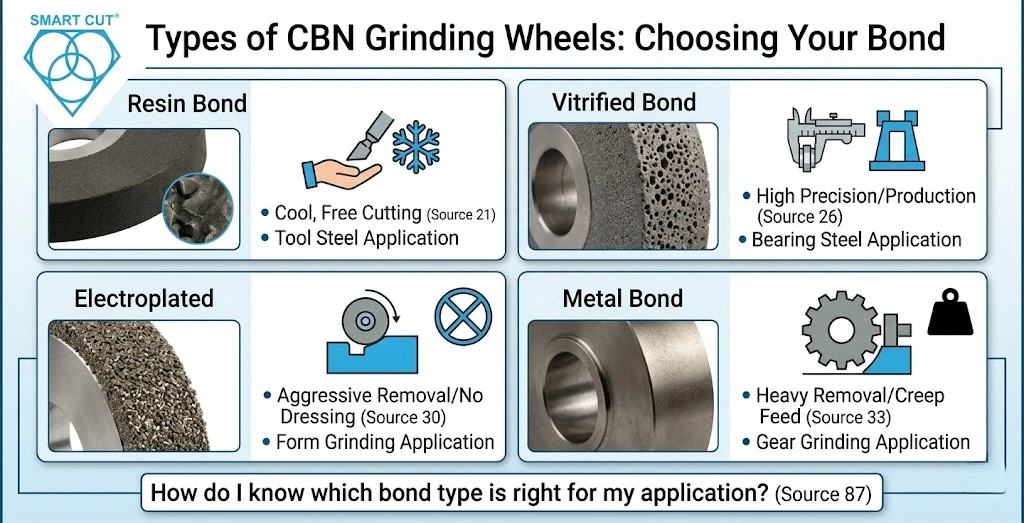 Types Of CBN Grinding Wheels