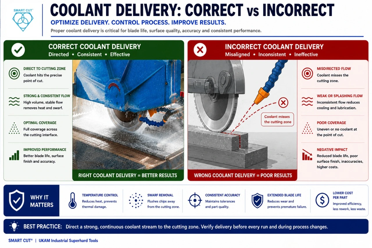 Coolant Delivery Correct vs Incorrect