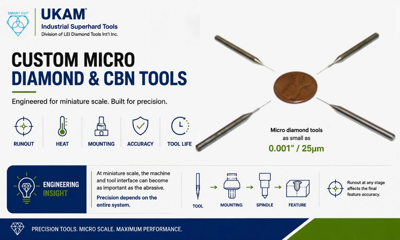 Custom Micro Diamond & CBN Tools