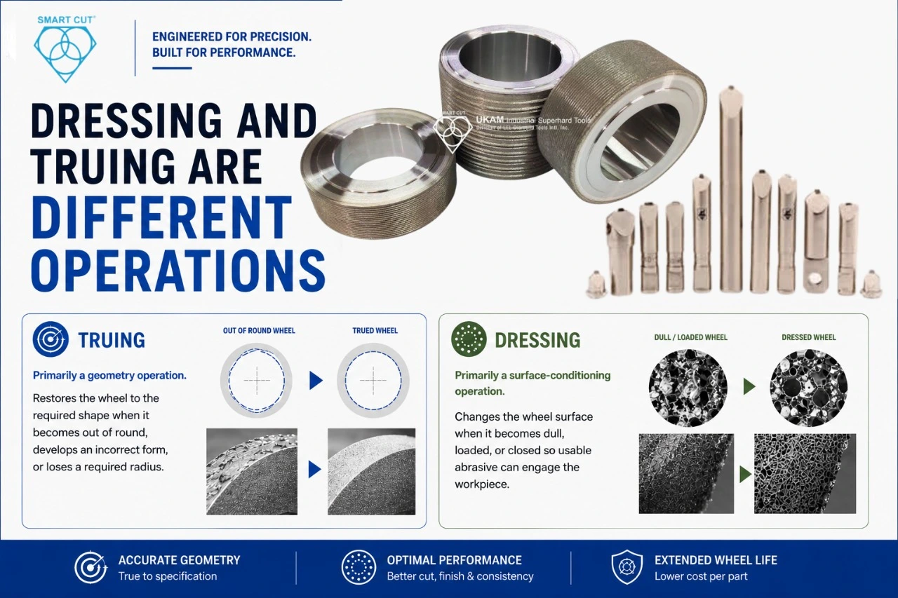 Dressing And Truing Are Different Operations