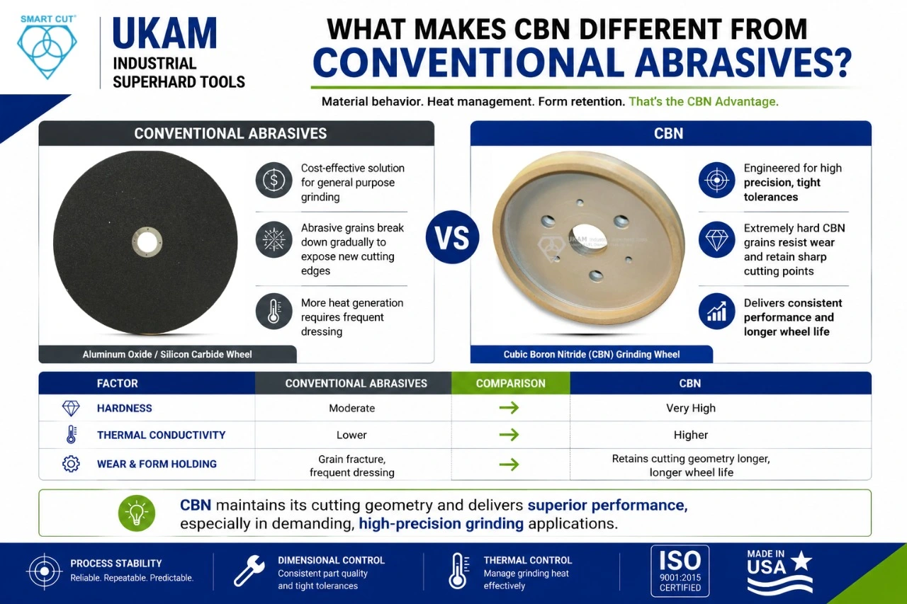 What Makes CBN Different From Conventional Abrasives