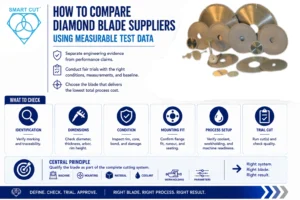 how to compare diamond blade suppliers using measurable test data