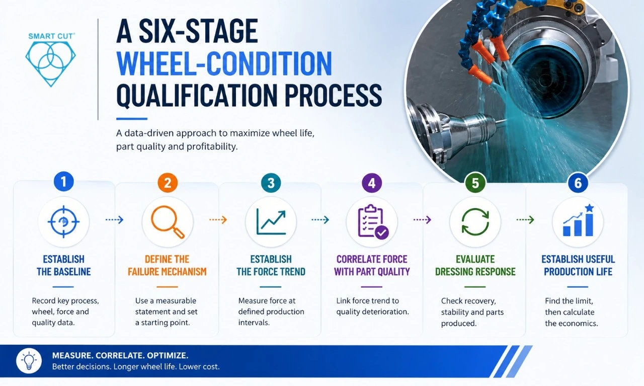 A Six Stage Wheel Condition Qualification Process