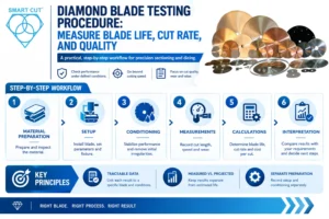 Diamond Blade Testing Procedure Measure Blade Life, Cut Rate, and Quality