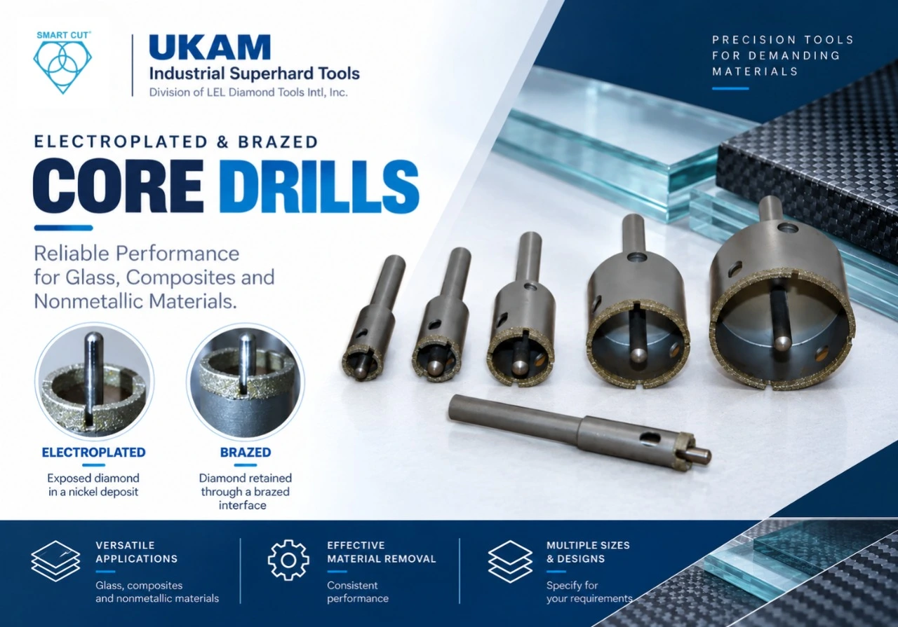 Electroplated and brazed drills