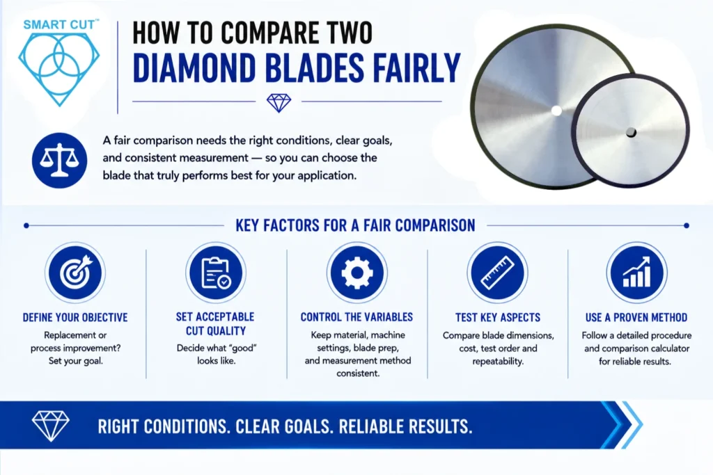 How to Compare Two Diamond Blades Fairly