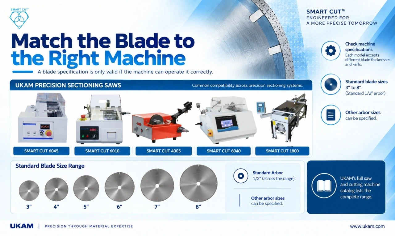 Match the Blade to the Precision Sectioning Saw