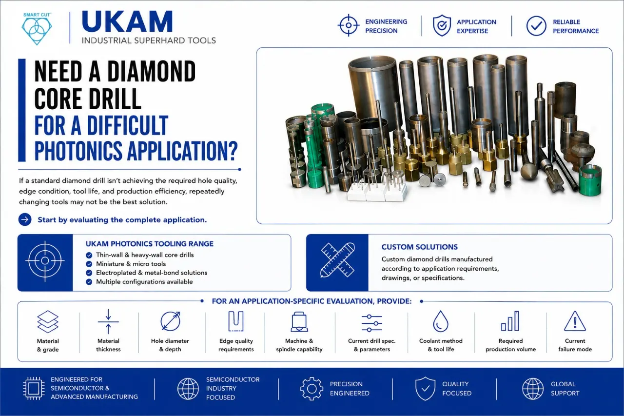 Need a Diamond Core Drill for a Difficult Photonics Application