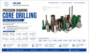 Precision Diamond Core Drilling for Photonics