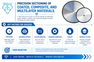 Precision Sectioning of Coated, Composite, and Multilayer Materials