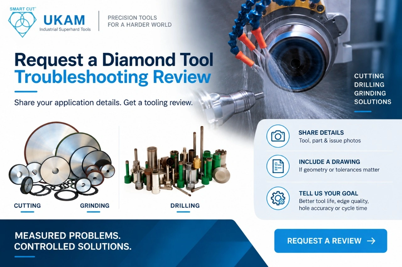 Request a diamond tool troubleshooting review