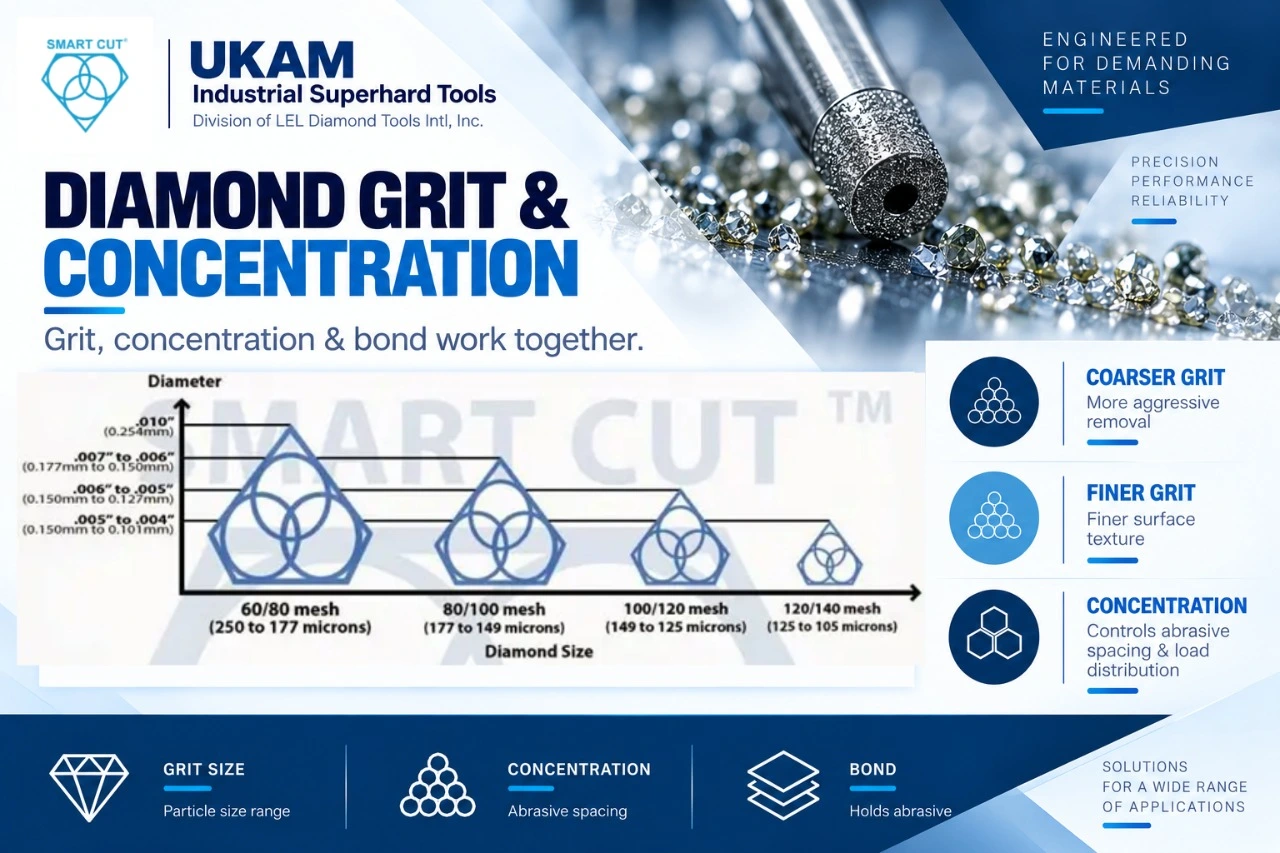 Select diamond grit and concentration together (1)