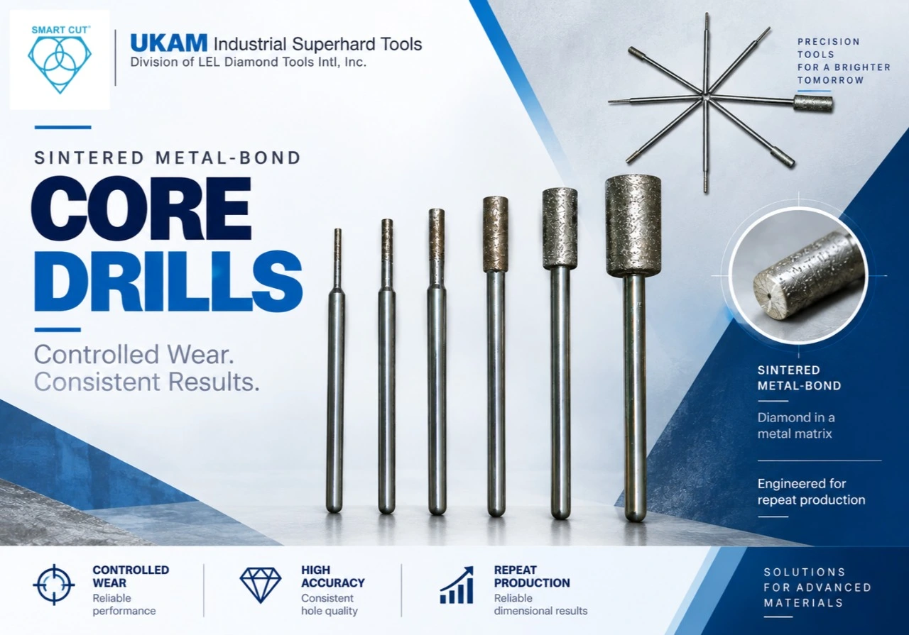 Sintered metal-bond core drills