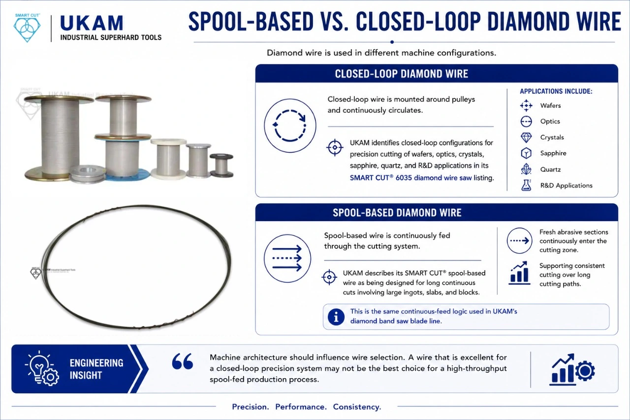 Spool-Based vs. Closed-Loop Diamond Wire