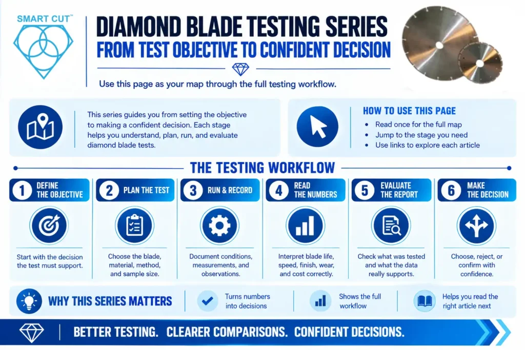 Diamond Blade Testing Series: From Test Objective to Confident Decision