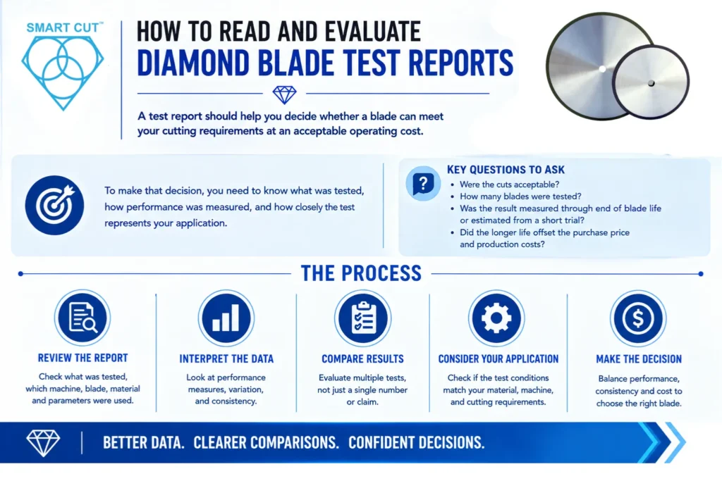How to Read and Evaluate Diamond Blade Test Reports
