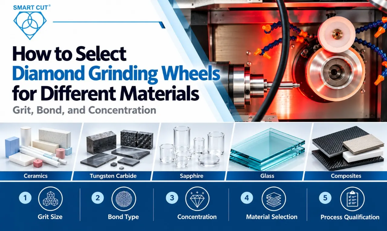 How to Select Diamond Grinding Wheels for Different Materials Grit Bond and Concentration