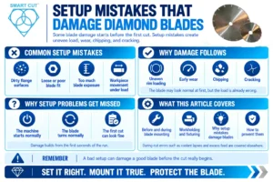 Setup Mistakes That Damage Diamond Blades (and How to Prevent Them)